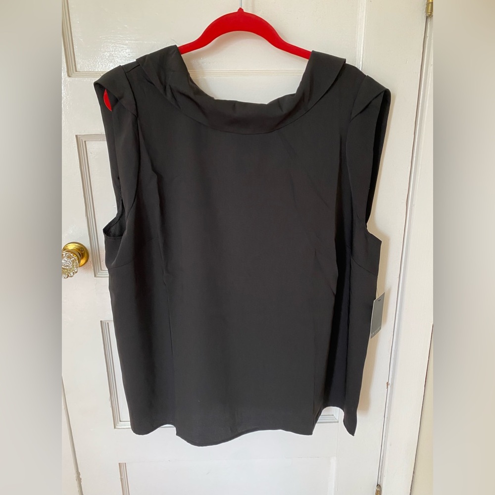 Eloquii black blouse, size 18
